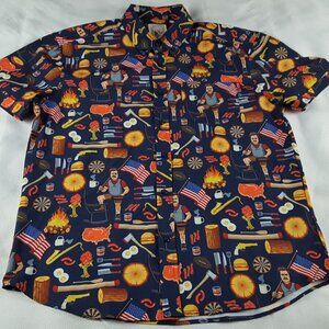 RSVLTS Parks Rec Shirt City Of Pawnee Ron Swanson Greatness Mens XL Kunuflex